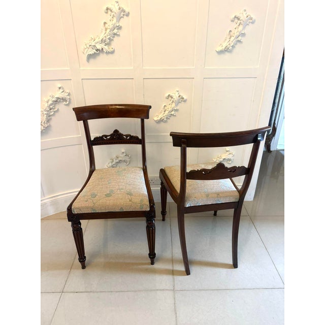Antique Regency Rosewood Side Chairs, 1830s, Set of 2 For Sale - Image 4 of 14