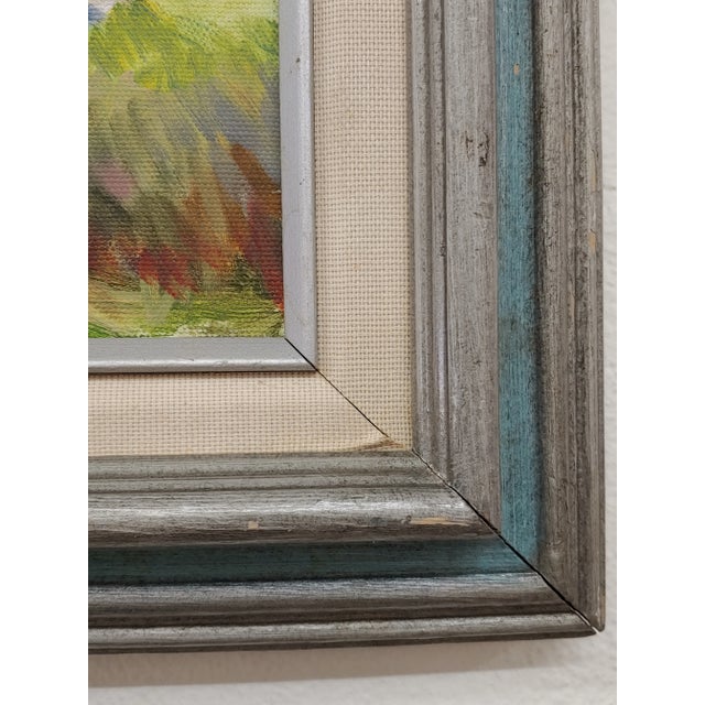 Late 20th Century Impressionist Landscape Painting, Framed For Sale - Image 4 of 4