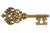 Striking vintage Syroco #3661-B Lion Skeleton Key wall plaque featuring an ornate openwork design with scrolling details...