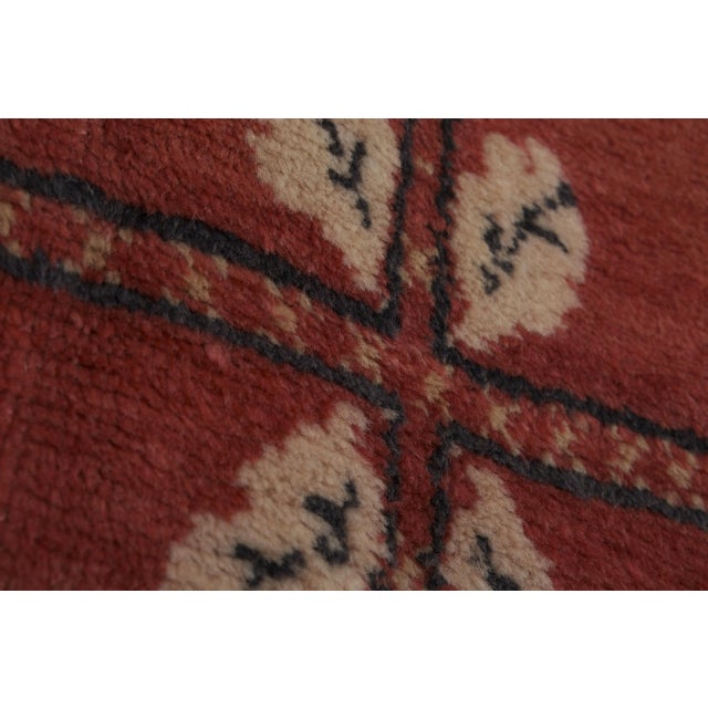 Vintage Red Turkish Karapinar Rug 4'8'' X 6'10'' For Sale - Image 10 of 13
