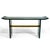 Mid-Century Modern Faux Malachite and Brass Console Table For Sale - Image 3 of 9