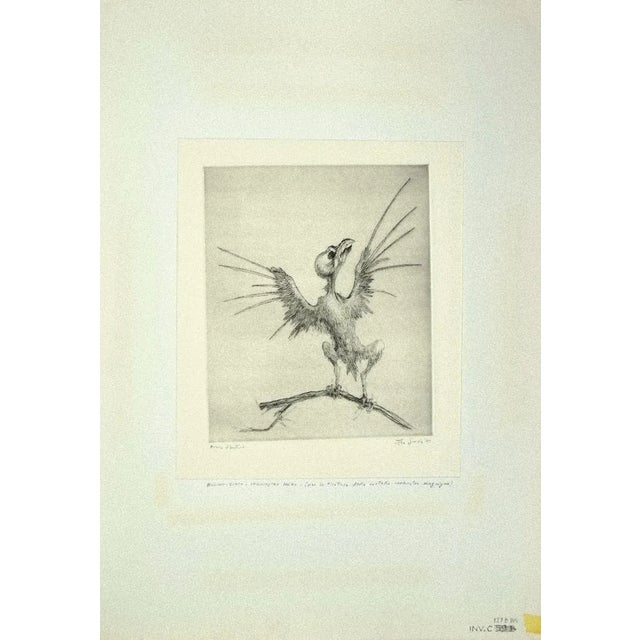 The Bird is an original Contemporary artwork realized in the 1972 by the italian artist Leo Guida. Original Etching and...