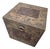Bombay Company Vintage Boho Folk ArtStorage Cube Side Table For Sale