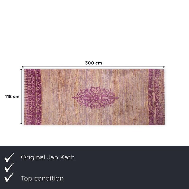 with this hand-knotted masterpiece by Jan Kath, you're not just bringing home a rug, but a true piece of modern textile...