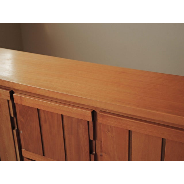 Wood Large Elm Sideboard, France, 1980s For Sale - Image 7 of 17