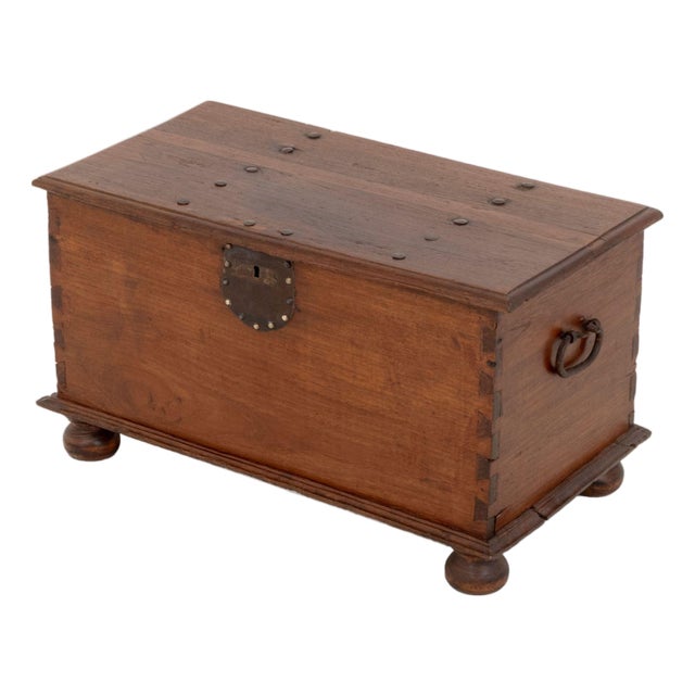 Dutch East Indies Hardwood Chest, 18th Century For Sale