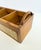 English Vintage Indonesian Wood and Woven Rattan Four-Compartment Storage Caddy For Sale - Image 3 of 15
