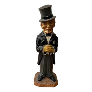 Mid Century Art Deco Syroco Wood Gentlemen Corkscrew/Figurine