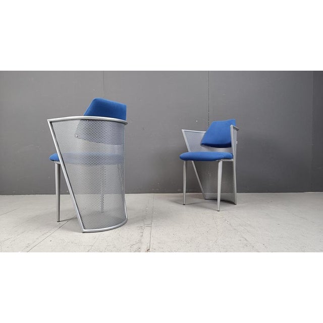 Postmodern Metal Dining Chairs, 1980s, Set of 6 For Sale - Image 12 of 15