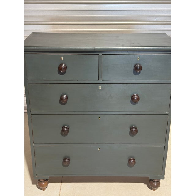 Antique Two Over Three Drawers - Painted Chest of Drawers From England For Sale - Image 4 of 18