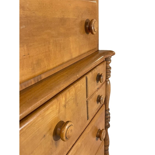 1950s Virginia Maple Tall Wood Dresser For Sale - Image 4 of 9
