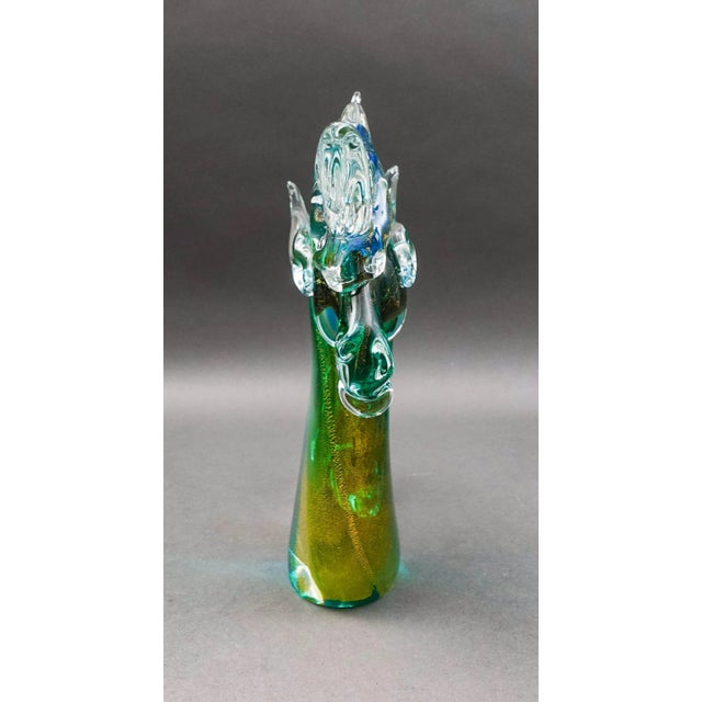 Mid-Century Modern Archimede Seguso Murano Signed Italian Sommerso Glass Unicorn Horse Sculpture For Sale - Image 3 of 10