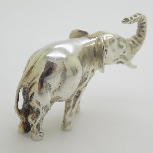 Vintage Italian Handmade Silver 835 Elephant Figurine, Vicenza, 1970s For Sale - Image 6 of 13