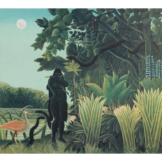 Henri ROUSSEAU (after)(known as the customs officer) (1844-1910) The Snake Charmer, 1976 Lithograph printed on stone...