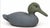 Rustic Primitive Painted Wooden Duck Decoy Folk Art Sculpture For Sale - Image 4 of 6