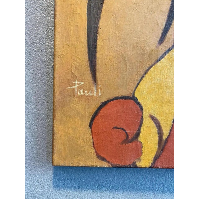 Gilbert Pauli, The Violinist, Oil on Canvas, 1995 For Sale - Image 7 of 9