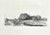 After Rembrandt, Cottages and a Hay Barn, Etching, 19th Century For Sale