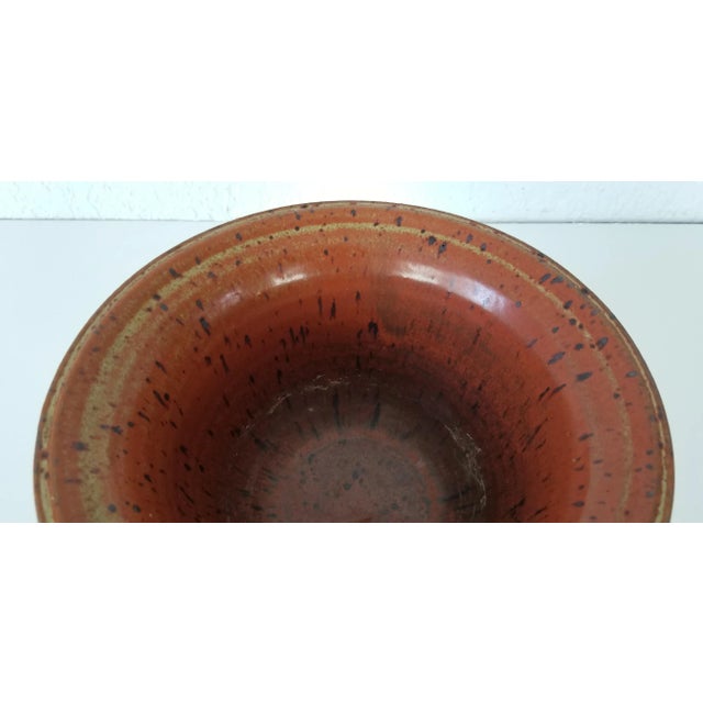 Vintage Brophy Art Pottery Glazed Bowl For Sale - Image 4 of 9