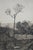 Printmaking Materials Antique Ernest C Rost Country Road Cottage Trees Lake Landscape Etching 30" For Sale - Image 7 of 11