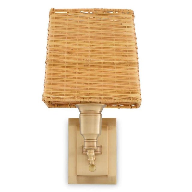 Wall Lamps in Brass Finish, Set of 2 For Sale - Image 4 of 13