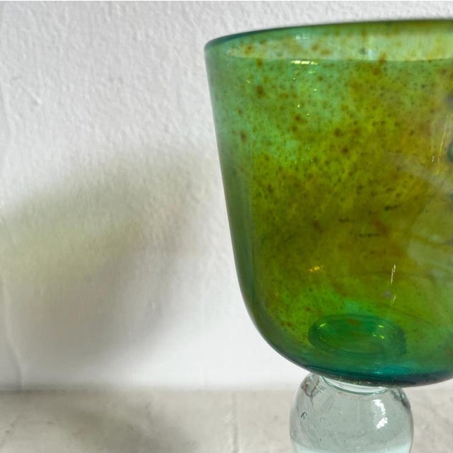 Green Wine Glass, 1974 For Sale - Image 6 of 8