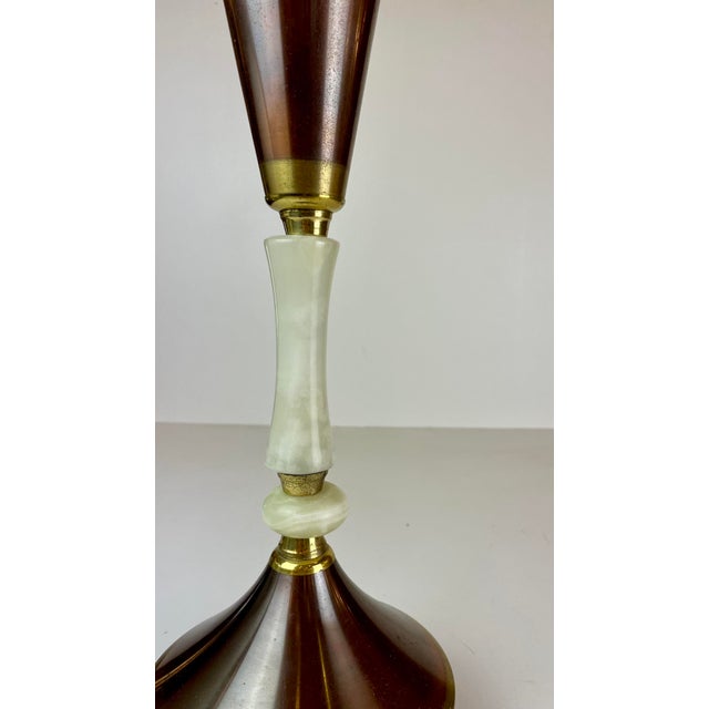 Mid-Century Modern Italian Copper and Brass Ashtray on Foot, 1960s For Sale - Image 3 of 12