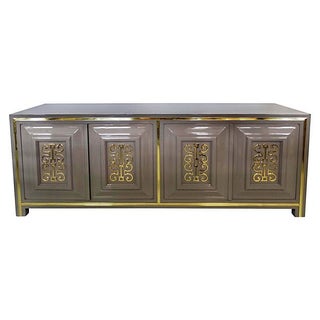 Lacquered Mid-Century Modern Mastercraft Buffet For Sale