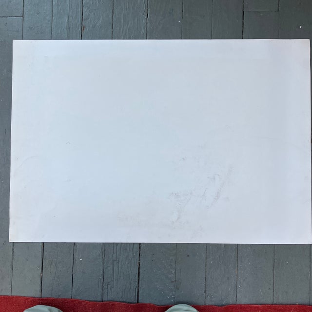 Printmaking Materials 1970’s Original Abstract Pop Lithograph Village Scene Signed Numbered 7/25 For Sale - Image 7 of 7