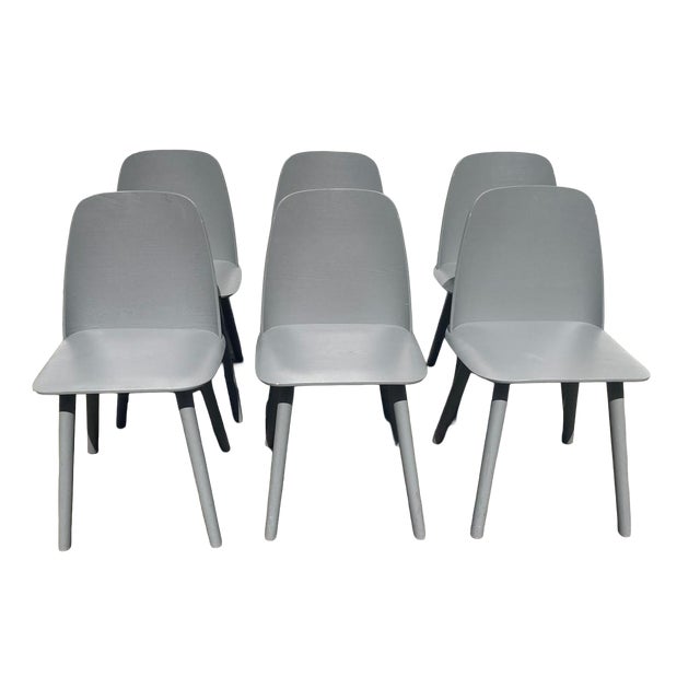 Nerd Bistro Chairs by Muuto, Set of 6 For Sale