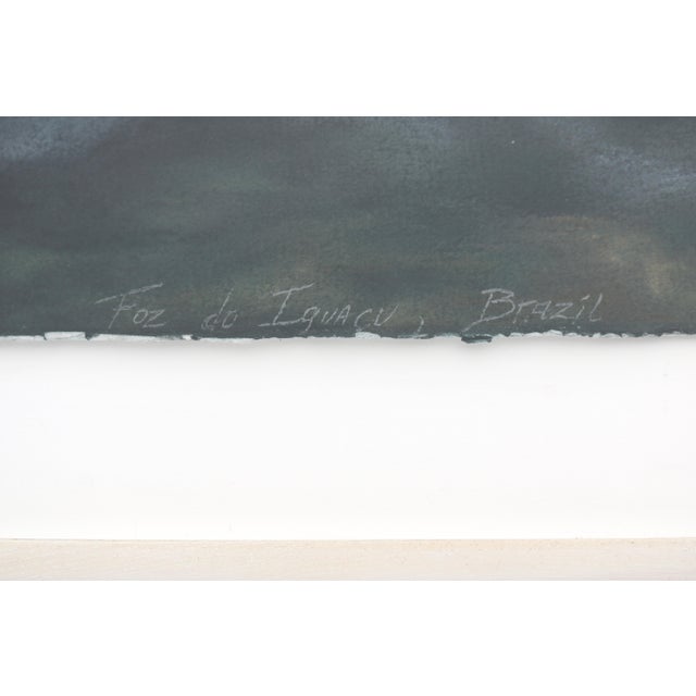 1989 Sharon Frazier Foz Do Iguacu, Brazil Waterfalls Pastel Painting One-of-a-Kind For Sale - Image 16 of 18