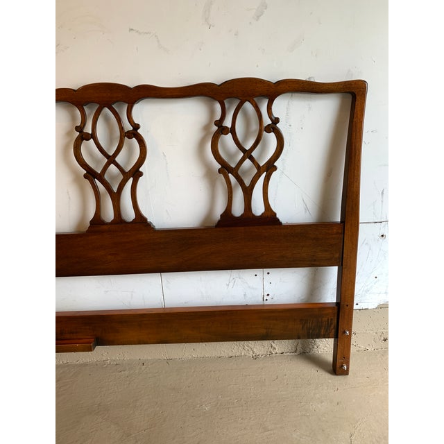 King Mahogany Headboard Chairback Style Chairish