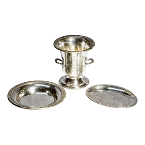 Rare Collection Miniature Sterling Silver Antique Trophy Pin Dish Tray Horse Calvary School Ft. Riley Kansas Militaria Interest