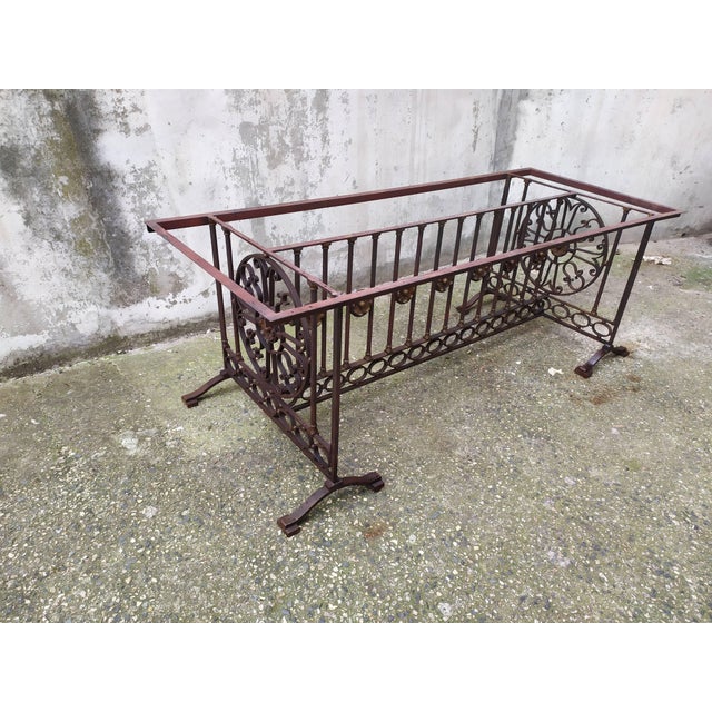 Antique Wrought Iron Table For Sale - Image 5 of 18