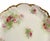 Rose Antique 1900s Jean Pouyat Limoges Hand-Painted Handled Cake Plate - Pink Roses For Sale - Image 8 of 11