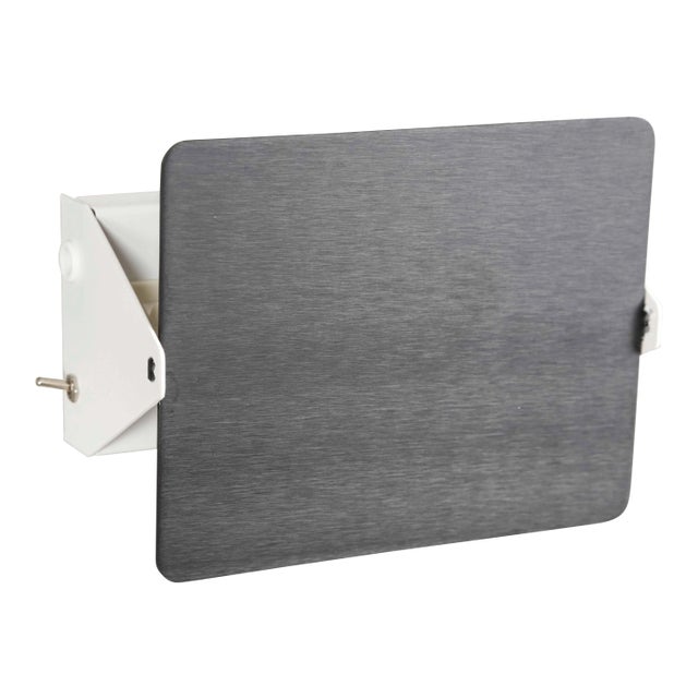 Charlotte Perriand 'Applique á Volet Pivotant' Wall Light in Black and White For Sale