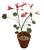 Metal Pair of Artisan Flowers For Sale - Image 7 of 12