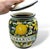 Rustic European 1970s Italian Ceramic Rosmarino Spice Herb Canister Jar Lidded Hand Painted Lemons Euc For Sale - Image 3 of 11