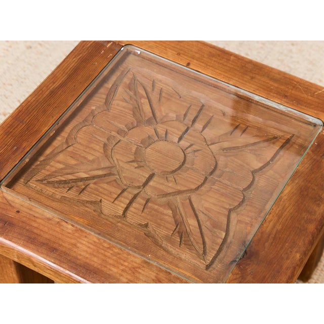 Mid 20th Century Spanish Hacienda Solid Pine Vintage Table For Sale - Image 4 of 8