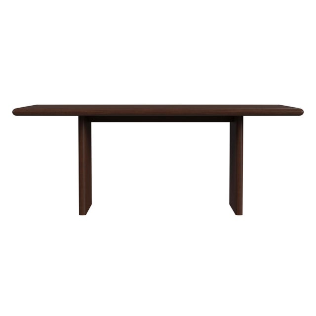 Spritely Home Accent Furniture Halmstad 74 in. W Rectangular Wood Panel Dining Table, Brown For Sale - Image 4 of 7