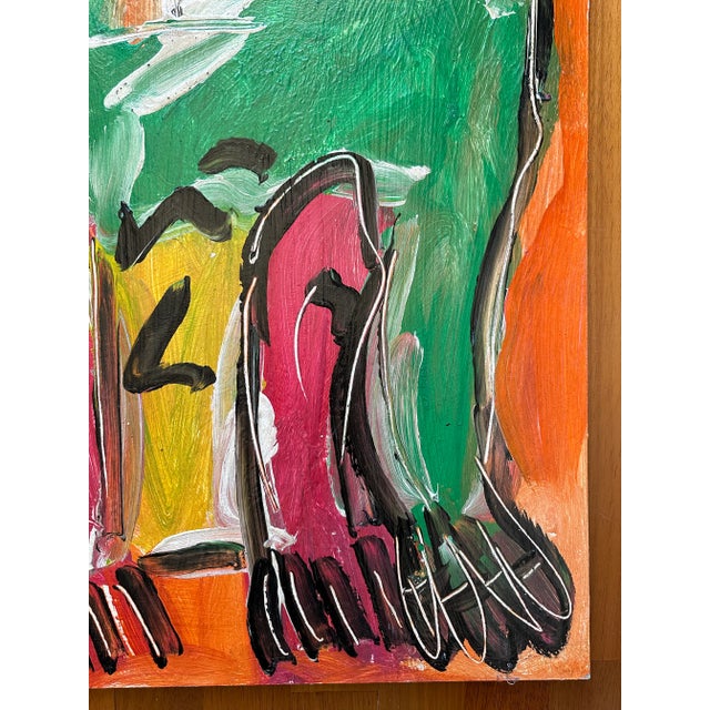 1960s “Art” by Artist Peter Keil, Original Titled Painting (1964) For Sale - Image 5 of 12