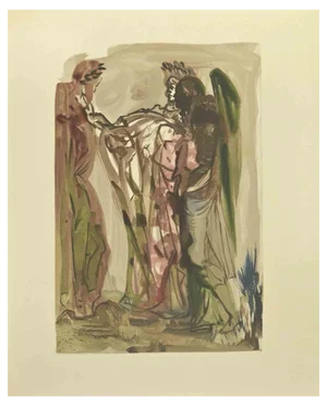 Salvador Dalí, The Haughty, Woodcut, 1963