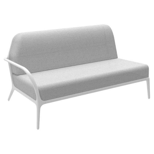 Metal Xaloc Right 160 White Modular Sofa by Mowee For Sale - Image 7 of 7