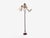 Eskilstuna Elektrofabrik, Floor Lamp, Red Lacquered Metal, Brass, Sweden, 1960s For Sale In New York - Image 6 of 13