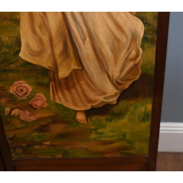 Victorian Three-Panel Room Divider For Sale - Image 3 of 5