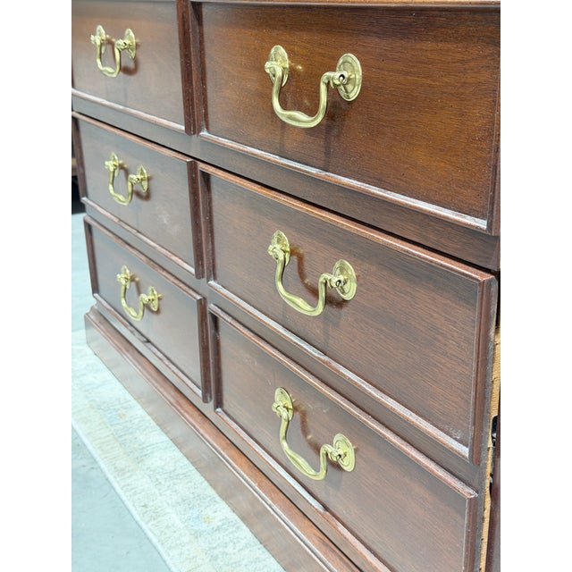 Wood Late 20th Century Sligh Mahogany Traditional File Cabinet Chest For Sale - Image 7 of 10