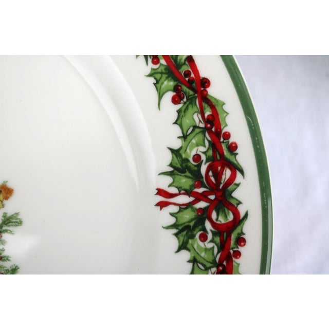 Early 21st Century Christopher Radko Traditions Holiday Celebrations Dinner Plates-Set of 8 For Sale - Image 5 of 9