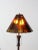 Wood Antique Carved Wood Floor Lamp With Glass Shade For Sale - Image 7 of 11