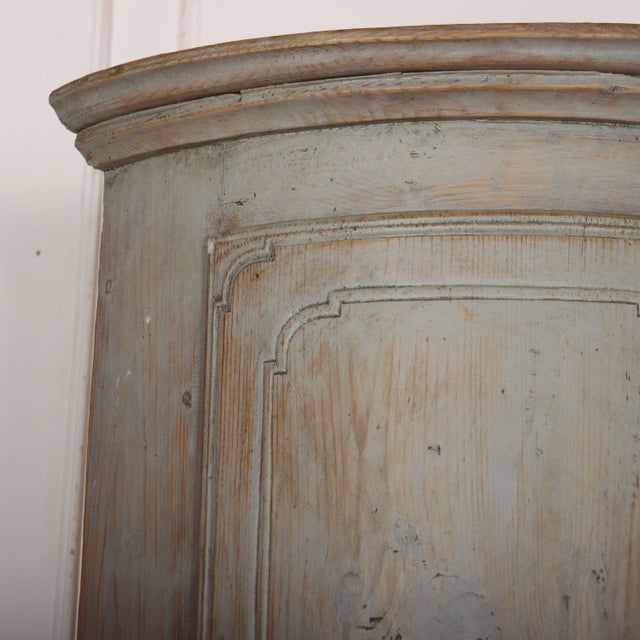 Swedish Bow Front Corner Cupboard For Sale - Image 4 of 13