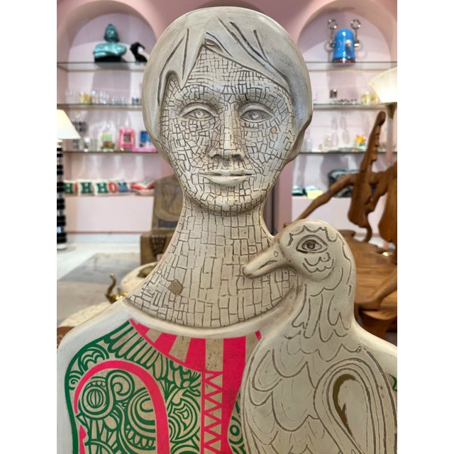 Plastic Vintage Pair of Man and Woman Fiberglass "Chairacters" by Altina Schinasi For Sale - Image 7 of 12