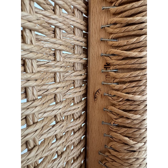 Brown Mid 20th Century Jl Møller Model 78 Teak Dining Side Chair With Danish Paper Cord Seat, Set of Six 6 For Sale - Image 8 of 8